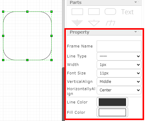 Configure Round Rectangle properties /assets/images/Round Rectangle